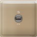 Schneider Pieno - 1 x 2.1A USB Charger - Wine Gold E8231USB_WG