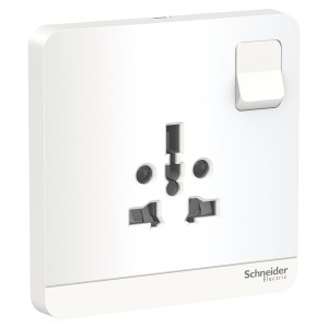 Schneider AvatarOn switched  socket  2P   3P 16A 250V  White E8315TS_WE