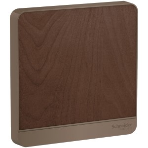 Schneider Electric AvatarOn blank plate 1 gang Dark wood E8330X_WD