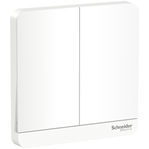 Schneider Electric Switch AvatarOn 2 switches 16AX  250V  2 way  LED White E8332L2LED_WE
