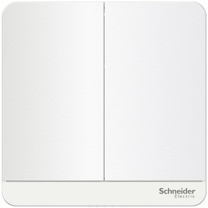 Schneider AvatarOn 2 switches 16AX 250V 1 way LED White E8332L1LED_WE