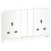 Schneider AvatarOn 2 Switched Socket, 3P, 13A, 250V, LED, White - E83T25N_WE_G12