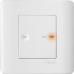 Schneider 45a1 gang double pole switch with neon - rock White Plate + White Surround E8431D45-WW