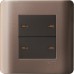 Schneider 20A 4Gang 1way Switch-silverbronze E8434/1-SZ