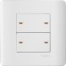Schneider 20A 4Gang 1way switch-onindicator WhitePlate WhiteSurround E8434/1-WW