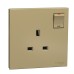 Schneider Electric AvatarOn C Switched socket13A 250V 1 gang with LED wine gold E8715N_WG