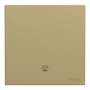 Schneider Electric AvatarOn C Double Pole Switch with LED 20A 250V 1 gang wine gold E8731D20N_WG