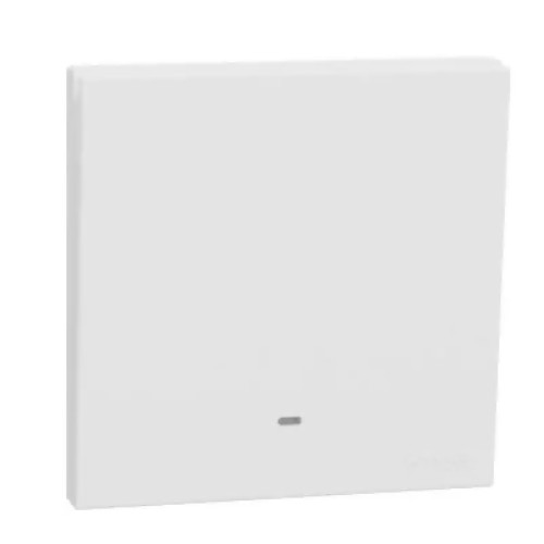 Schneider AvatarOn C Momentary Switch, 10A 250V, 1 Gang, White with Fluorescent Lamp E8731PRF_WE