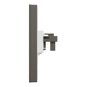 Schneider Electric AvatarOn C Telephone socket 1 gang keystone on shuttered wallplate Dark grey E8731RJS4_DG