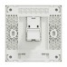 Schneider Electric AvatarOn C Telephone socket 1 gang keystone on shuttered wallplate white E8731RJS4_WE