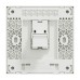 Schneider Electric AvatarOn C Telephone socket 1 gang keystone on shuttered wallplate white E8731RJS4_WE