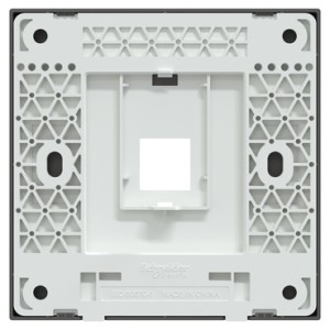 Schneider Electric AvatarOn C Data Socket Cover without module 1 gang RJ45 dark grey E8731RJSC_DG