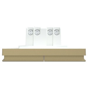Schneider Switch, AvatarOn C, 16AX, 2 Gang, with Neon Indicator, C 