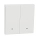 Schneider Momentary switch, AvatarOn C, 10A 250V, 2 gang, with fluorescent lamp, white E8732PRF_WE