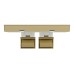 Schneider Electric AvatarOn C Telephone socket 2 gang keystone on shuttered wallplate wine gold E8732RJS4_WG