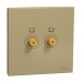 Schneider TV socket, AvatarOn C, complete product, F-Type, IP20, wine gold E8732TVF_WG