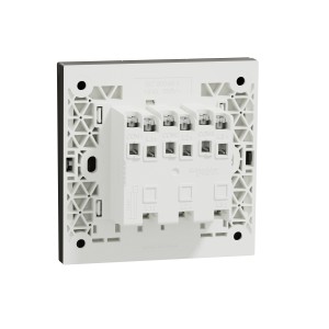 Schneider Electric AvatarOn C Switch with Fluorescent Locator 1 way 3 gang 16AX 250V dark grey E8733L1F_DG