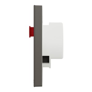 Schneider TV/FM/SAT TV Socket, AvatarOn C, F Connection, Dark Grey - E8733SMATV_DG