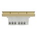 Schneider Electric AvatarOn C switch with Fluorescent Locator 2 way 4 gang 16AX 250V wine gold E8734L2F_WG