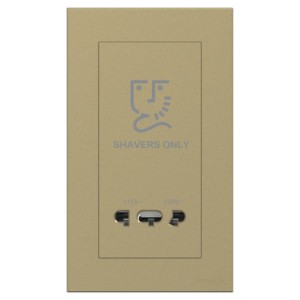 Schneider Electric AvatarOn C Universal shaver unit 115 V / 240 V wine gold E87T727V_WG