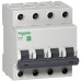 Schneider Easy9 miniature circuit breaker- 4P - 6 A - C curve - 6000 A - 400 V EZ9F56406