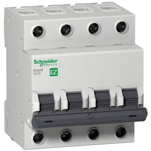 Schneider Easy9 miniature circuit breaker- 4P - 40 A - C curve - 6000 A - 400 V EZ9F56440