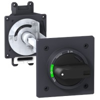 Schneider Rotary handle - for EZC250, EZCV250 - black hdl black front ...