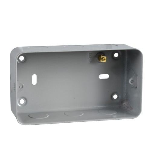 Schneider Electric Exclusive Metal clad  surface grid mounting box  3-4 gangs  grey GBG02