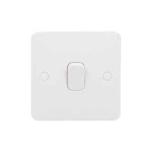 Schneider Electric Lisse  1 way plate switch 1 gang  10AX  white GGBL1011S