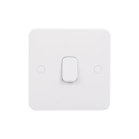 Schneider Electric GGBL1012 Lisse - Lot De 10 Interrupteurs à Plaque Simple Blanc 10 AX