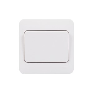 Schneider Lisse - intermediate wide rocker switch - 1 gang - 10AX - white GGBL1014WS