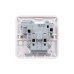 Schneider Electric Lisse White moulded  DP switched socket 13A  230V  1 gang  white GGBL3010DS