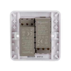 Schneider Electric Lisse  universal dimmer 2 gangs 2 way LED 100W  white GGBL6022LMS
