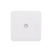 Schneider Electric Lisse Square edge white moulded  TV/FM socket GGBL7010S