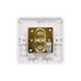 Schneider Electric Lisse Square edge white moulded  TV/FM socket GGBL7010S