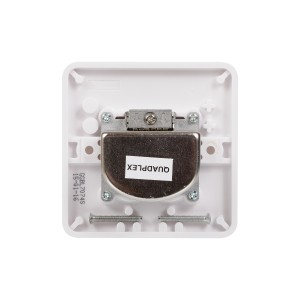 Schneider Electric Lisse Square edge white moulded  TV-R/DAB-2SAT socket GGBL7074S