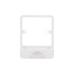 Schneider Electric Lisse white moulded switch plate with clip  1 gang GGBLC1GS