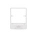 Schneider Electric Lisse white moulded switch plate with clip  1 gang GGBLC1GS