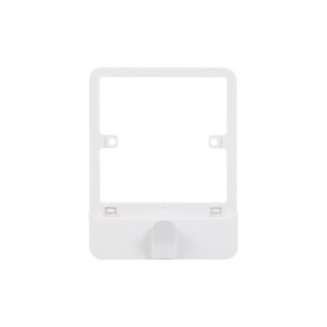 Schneider Electric Lisse  white moulded  switch plate with hook 1 gang GGBLH1GS