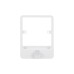 Schneider Electric Lisse  white moulded  switch plate with hook 1 gang GGBLH1GS