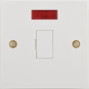 Schneider Exclusive - fuse connection unit - neon indicator - 1 gang - white GNSPUR