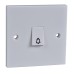 Schneider Exclusive - 2-way retractive plate switch - 1 gang - 10 AX - white GSW1G2WRB