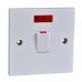 Schneider Exclusive - 2-pole switch with indicator lamp - 1 gang - 20 AX - white GSWDPN20A