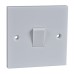 Schneider Exclusive - intermediate plate switch - 1 gang - 10 AX - white GSWINT