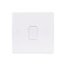 Schneider Electric Ultimate Plate switch Ultimate Slimline 1 way screw terminals IP20 white GU1011