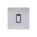 Schneider Ultimate Screwless flat plate - 1-pole 2-way plate switch - 1 gang - chrome GU1412BPC