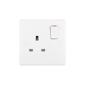 Schneider Electric Ultimate switched socket 1 gang  white GU3010