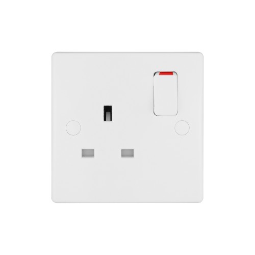 Schneider Ultimate Slimline - switched socket - 2P - 1 gang - white GU3010D