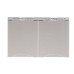 Schneider Ultimate Flat Plate Double Socket Outlet, 13A, 2P+E, BS1363, Lid, White & Stainless Steel GU3252WSS