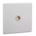 Schneider Ultimate Screwless Flat Plate 1-Gang Coaxial TV/FM Socket GU7410BAB